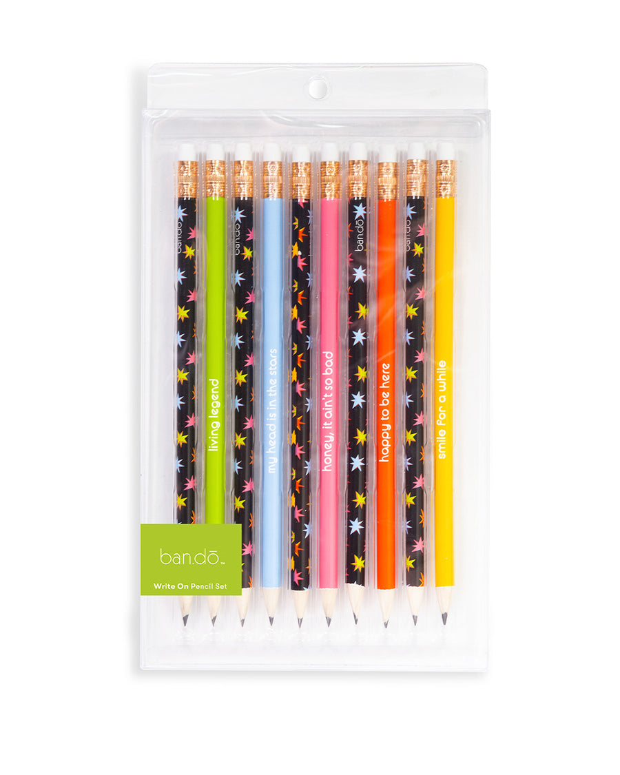 packaged starburst pencils